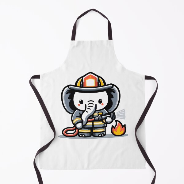 Item preview, Brave Elephant Firefighter in Action designed and sold by Akioos.