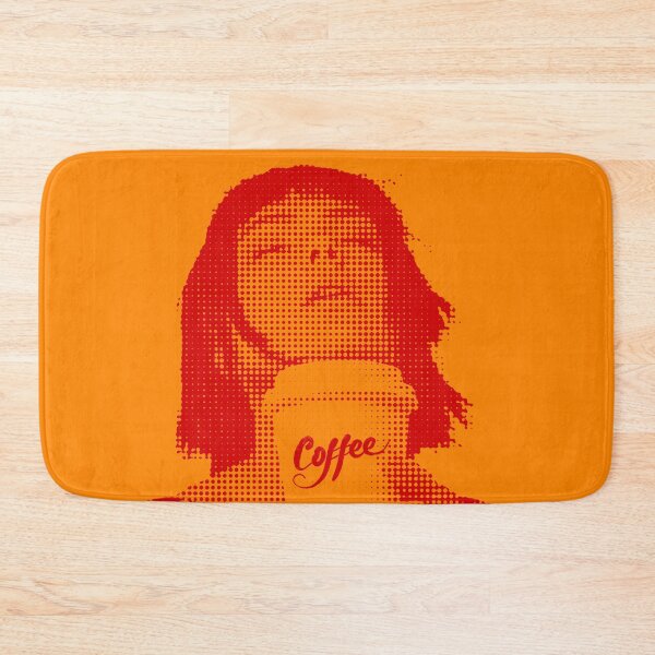 Item preview, For the love of coffee girl in French orange designed and sold by SueKnox.