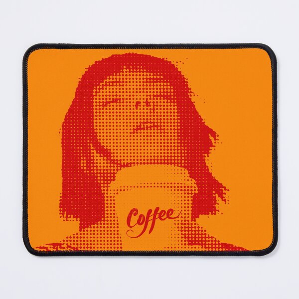 Item preview, For the love of coffee girl in French orange designed and sold by SueKnox.