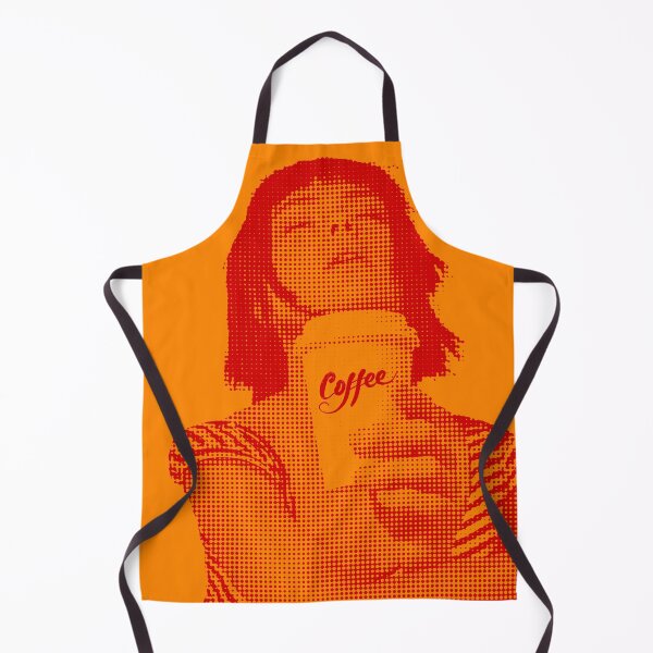 Item preview, For the love of coffee girl in French orange designed and sold by SueKnox.
