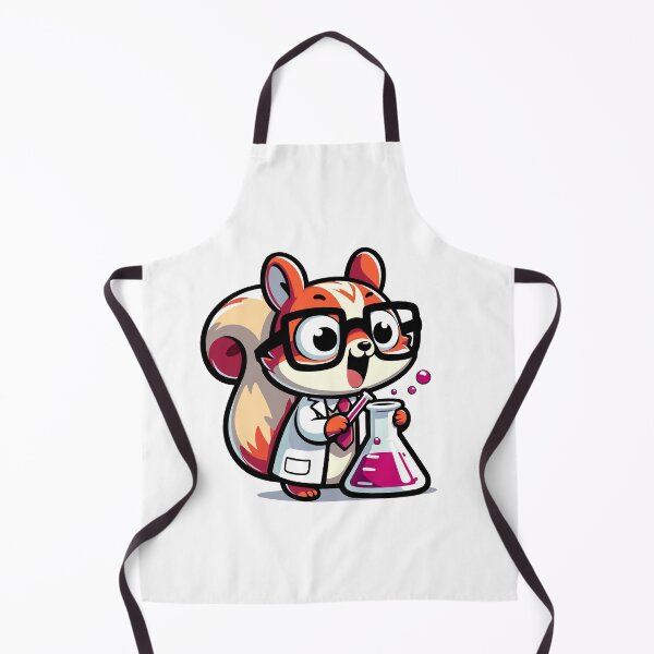 Item preview, Cute Scientist Chipmunk Character with Lab Equipment designed and sold by Akioos.