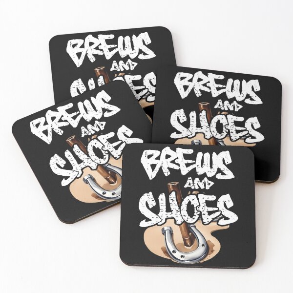 Item preview, Brew and Shoes Horseshoe White Design designed and sold by AnamCaraGraphics.
