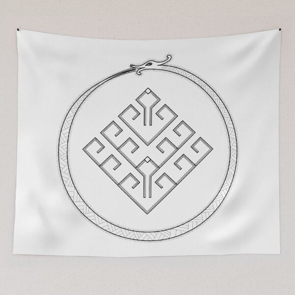 Item preview, Jörmungandr surrounding Yggdrasil | Norse Mythology Design designed and sold by Time Nomads.