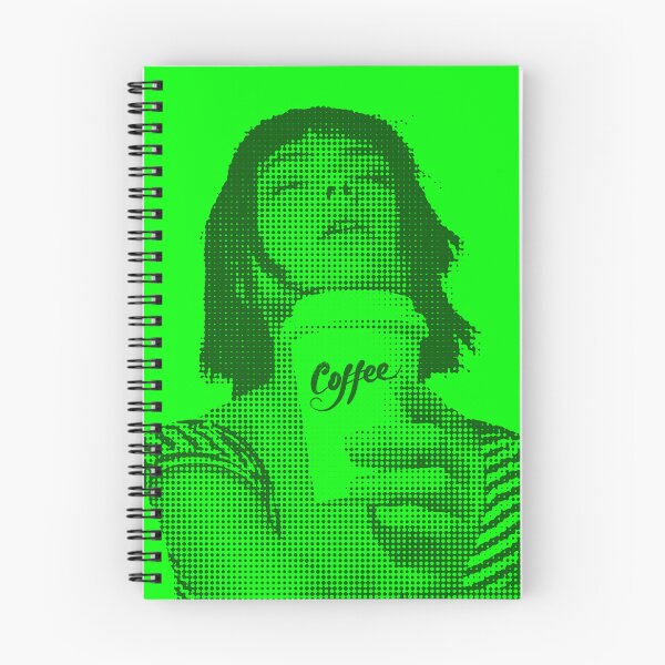 Item preview, For the love of coffee girl in French in green designed and sold by SueKnox.