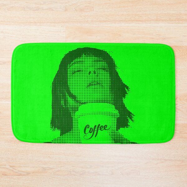Item preview, For the love of coffee girl in French in green designed and sold by SueKnox.