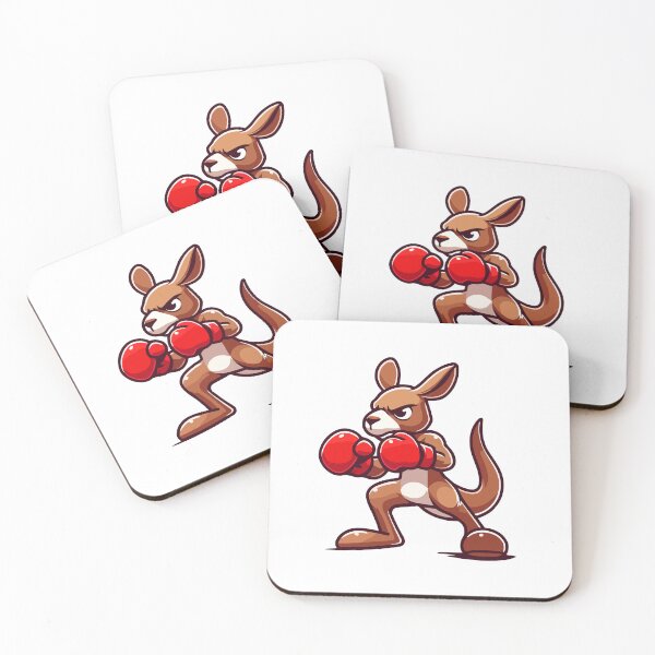 Item preview, Boxing Kangaroo Cartoon - Agile Fighter Sport Mascot designed and sold by Akioos.