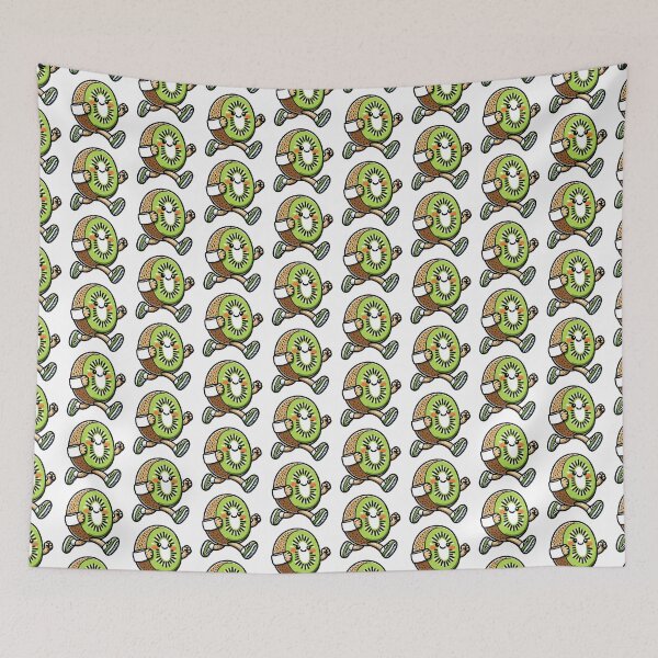 Item preview, Jogging Kiwi Character - Energetic Fruit Runner Cartoon designed and sold by Akioos.