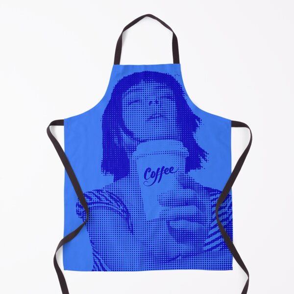 Item preview, For the love of coffee girl in French blue designed and sold by SueKnox.