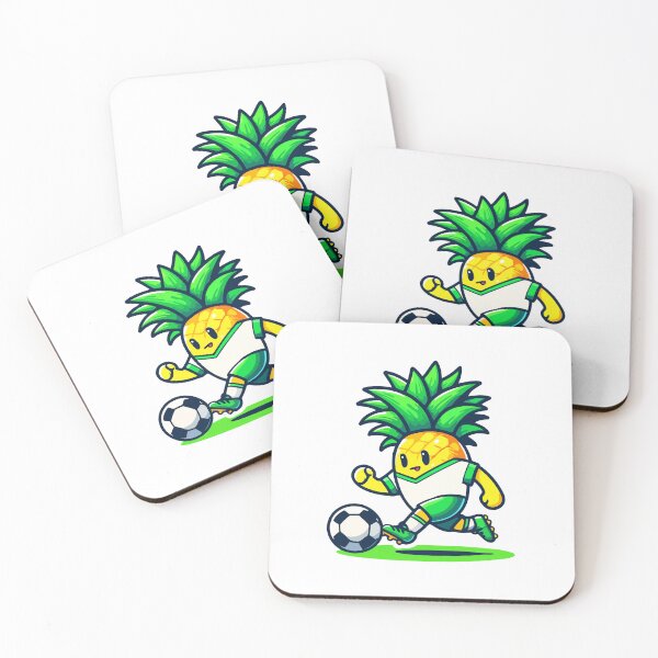 Item preview, Soccer Star Pineapple Mascot - Energetic Sports Themed Cartoon designed and sold by Akioos.