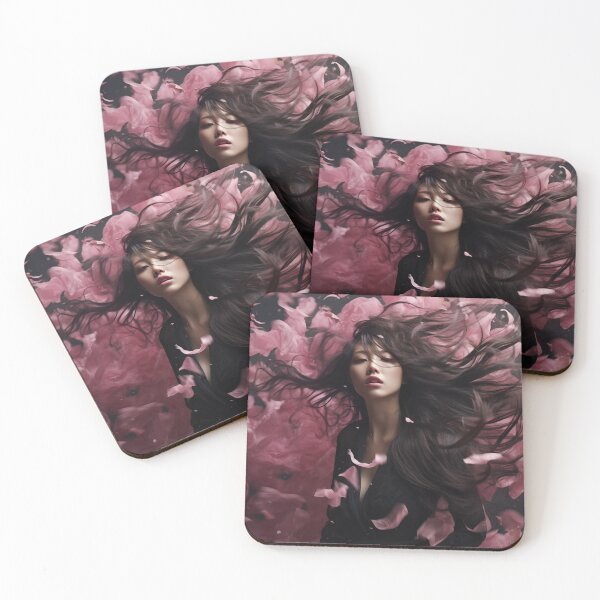 Item preview, Gorgeous Korean Woman Surrounded by Flowers designed and sold by Marie Colençon.