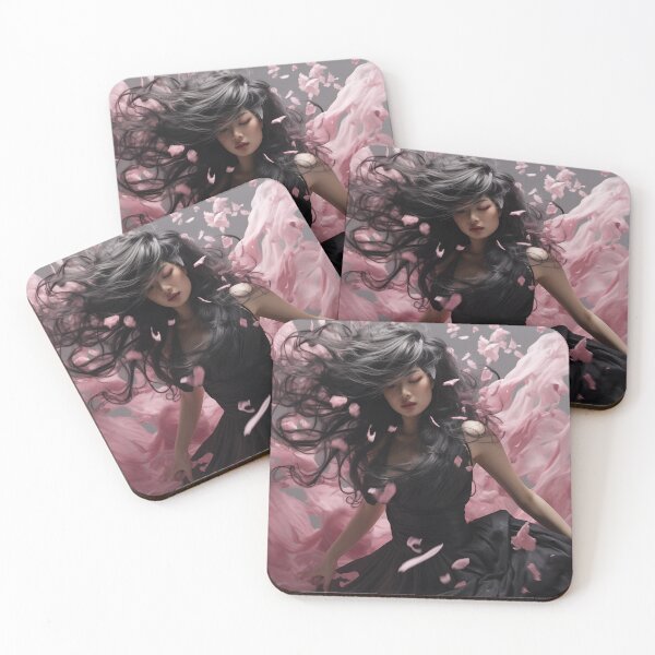 Item preview, Resplendent Korean woman surrounded by flower petal designed and sold by Marie Colençon.