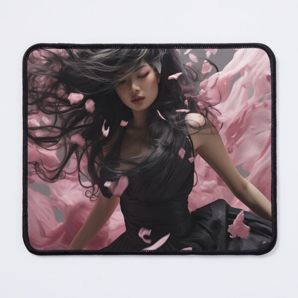 Item preview, Resplendent Korean woman surrounded by flower petal designed and sold by Marie Colençon.