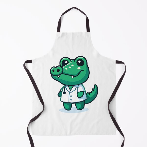 Item preview, Friendly Crocodile Doctor - Cute Crocodile in Lab Coat designed and sold by Akioos.