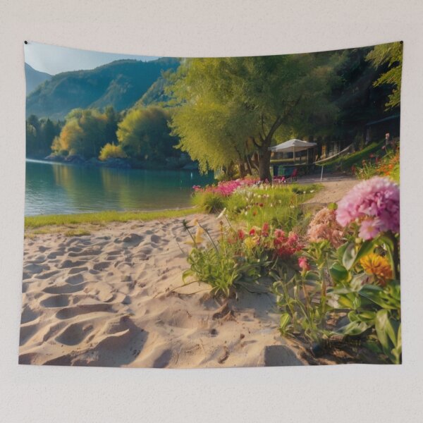 Item preview, Tranquil Lakefront Retreat designed and sold by BlareBlare.