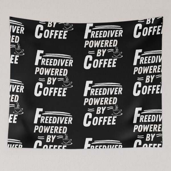 Item preview, Freediver powered by coffee designed and sold by annoying-shirts.
