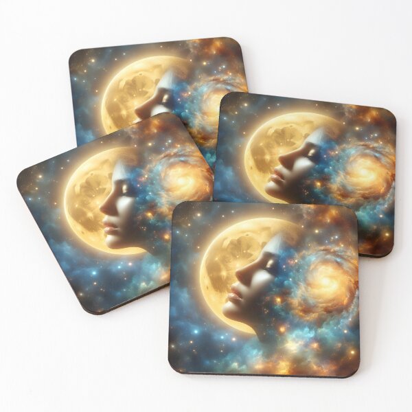 Item preview, Galactic Goddess: Celestial Harmony designed and sold by AI-Only Creations.