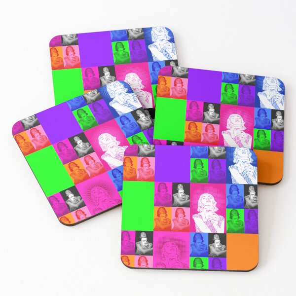 Item preview, French coffee break colourful, pattern designed and sold by SueKnox.