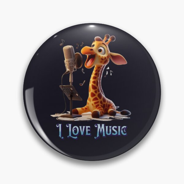 Item preview, Love for the music. A singing giraffe designed and sold by I-love-music.