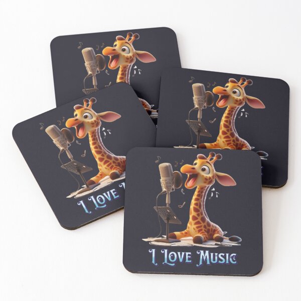 Item preview, Love for the music. A singing giraffe designed and sold by I-love-music.
