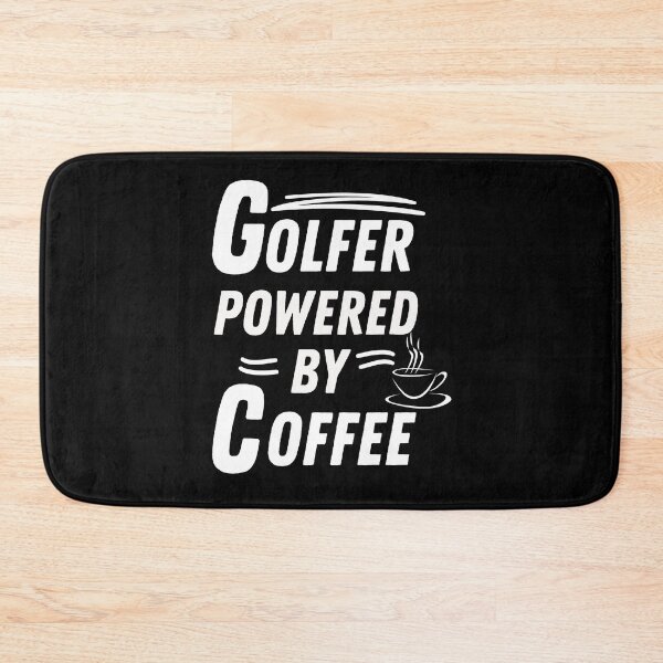 Item preview, Golfer powered by coffee designed and sold by annoying-shirts.
