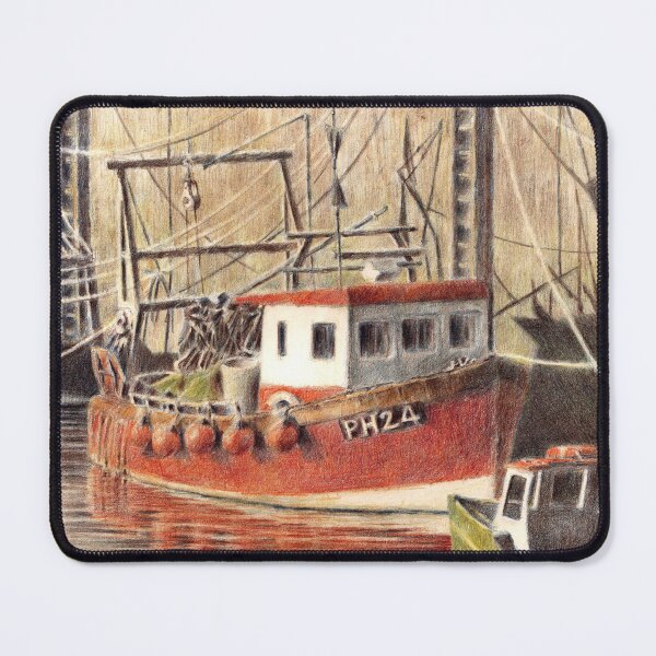 Item preview, Padstow harbour coloured pencil for charity designed and sold by JayTCee.