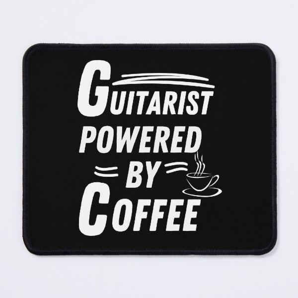 Item preview, Guitarist powered by coffee designed and sold by annoying-shirts.