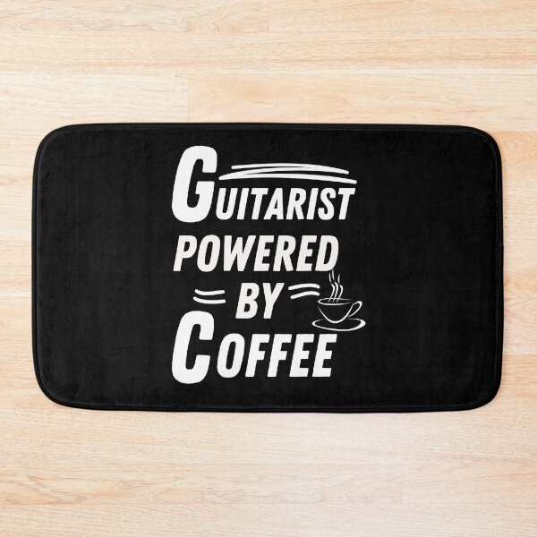Item preview, Guitarist powered by coffee designed and sold by annoying-shirts.