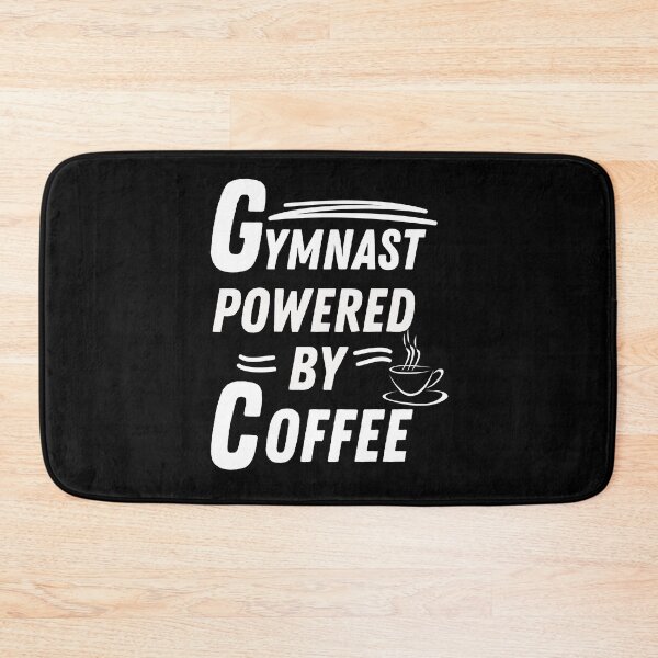 Aperçu de l'œuvre Gymnaste propulsée par le café créée et vendue par annoying-shirts.