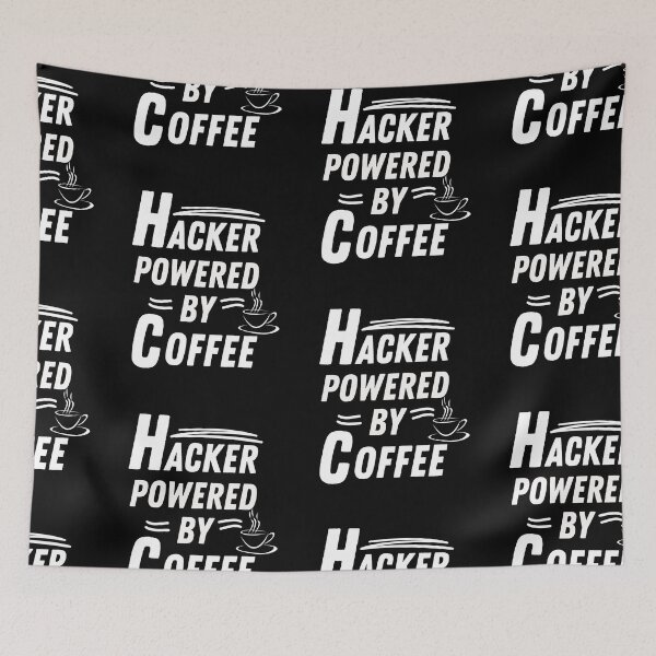 Item preview, Hacker powered by coffee designed and sold by annoying-shirts.