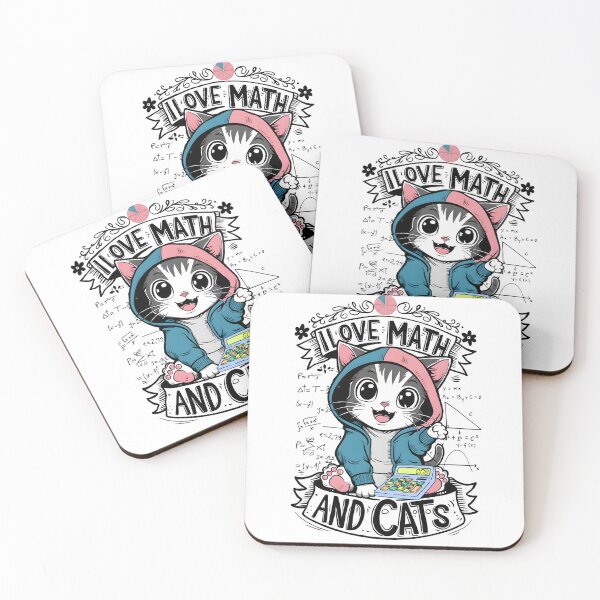 Item preview, I Love Math And Cats Math Teacher and Mathematics Lovers designed and sold by ColorFlick.