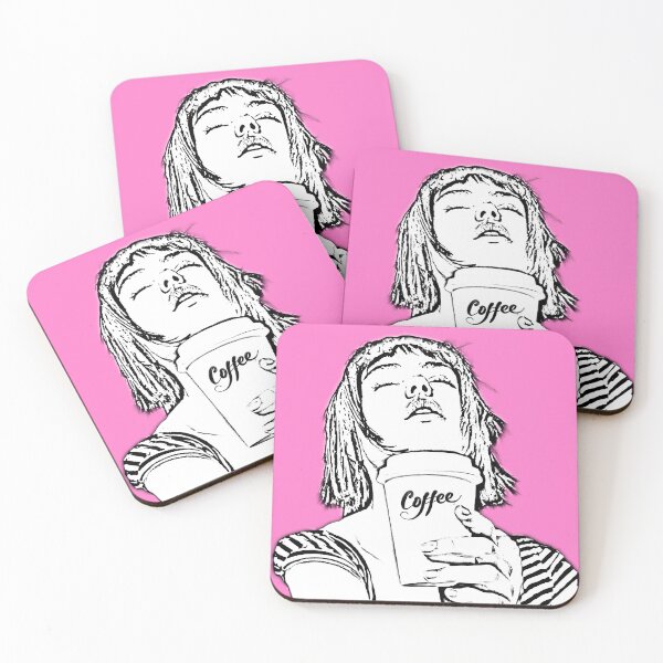 Item preview, French girl coffee sketch designed and sold by SueKnox.