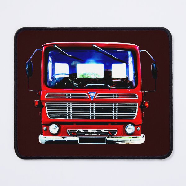 Item preview, AEC Mandator classic 1970s British lorry bold red designed and sold by soitwouldseem.
