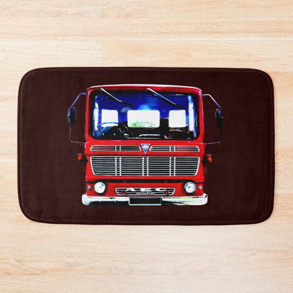 Item preview, AEC Mandator classic 1970s British lorry bold red designed and sold by soitwouldseem.