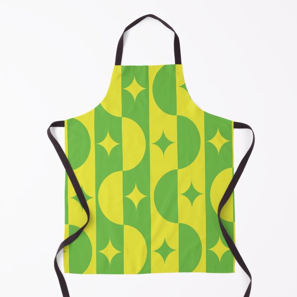 Item preview,  Mid Century  Green and Yellow Half Circles and Starbursts  designed and sold by Yasminepatterns .