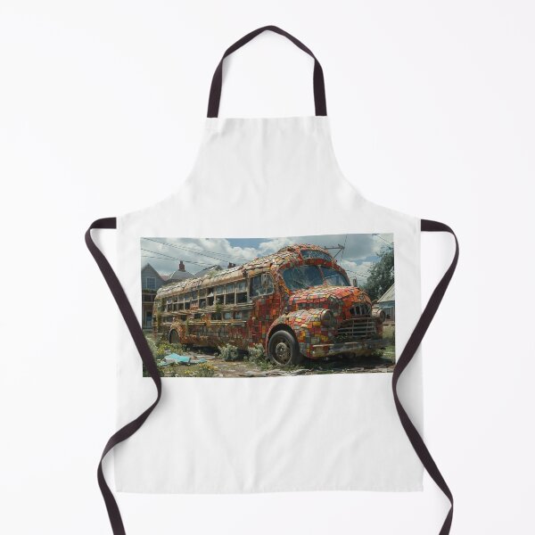 Item preview, Mosaic Bus in Blossoming Field designed and sold by palmyst.