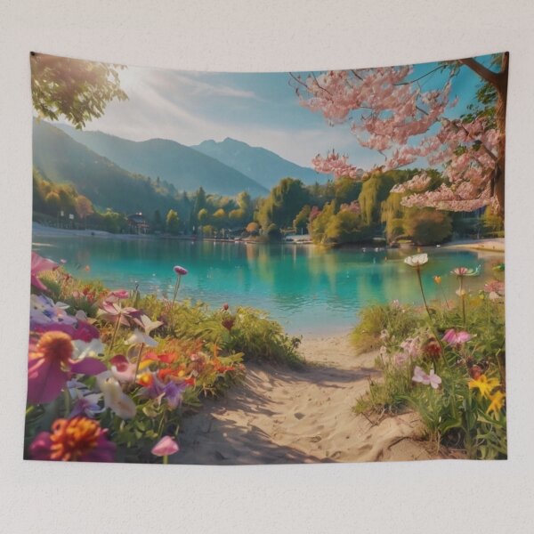 Artikelvorschau, Floral Oasis by the Lake entworfen und verkauft von BlareBlare.