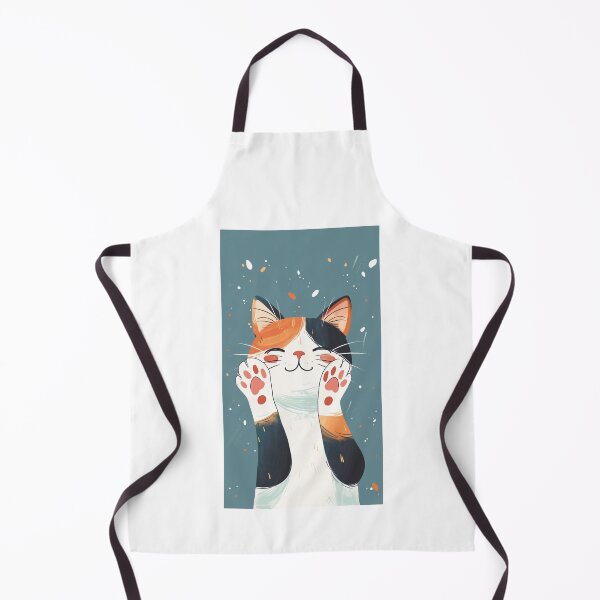 Item preview, Joyful Cat Celebrating Snowfall designed and sold by palmyst.