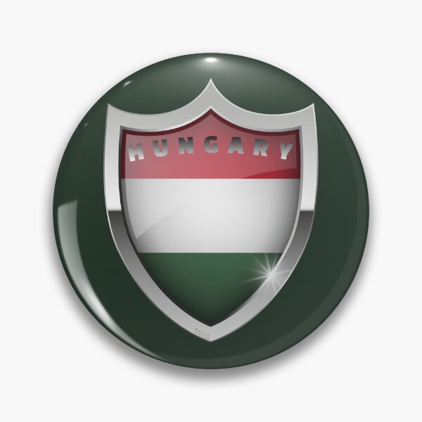 Item preview, HUNGARY Flag Hungarian Shield Flag Sticker T-Shirt 02 designed and sold by LocationInks.