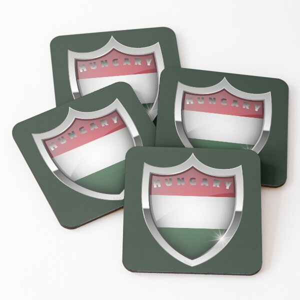 Item preview, HUNGARY Flag Hungarian Shield Flag Sticker T-Shirt 02 designed and sold by LocationInks.