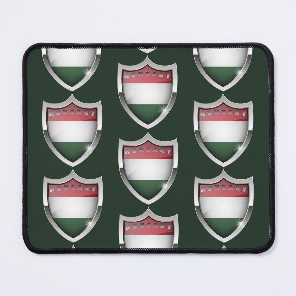 Item preview, HUNGARY Flag Hungarian Shield Flag Sticker T-Shirt 02 designed and sold by LocationInks.
