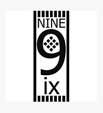 Nine 9 ix Photographic Print