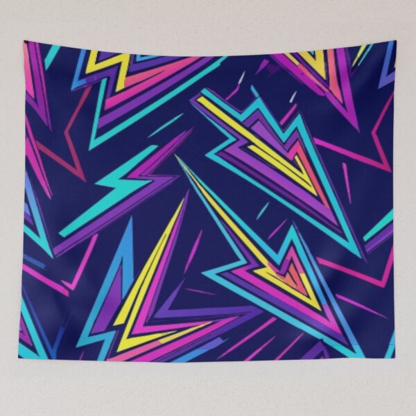 Item preview, Seamless Pattern of Vibrant Neon Lights Flashing. designed and sold by SuraSu.