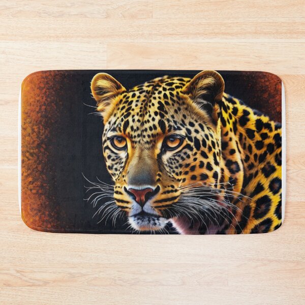 Item preview, Leopard head, black to amber. designed and sold by tatty58.