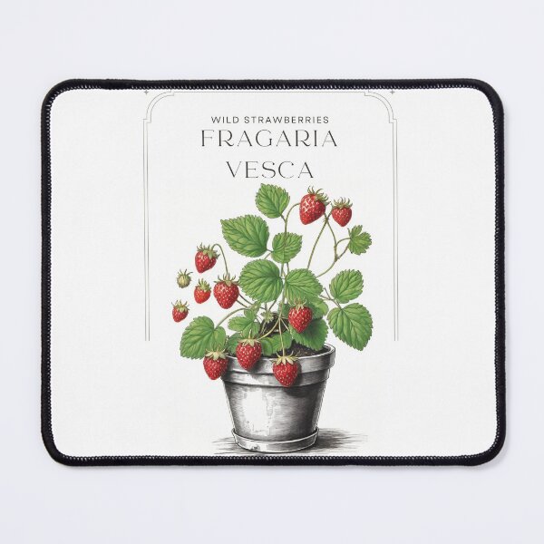 Item preview, Wild Strawberries Fragaria vesca Minimal Rustic sketch by CallisC Arts ⭐⭐⭐⭐⭐ designed and sold by CallisC-Arts.