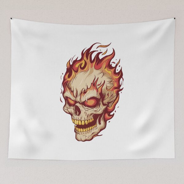 Item preview, Flaming Skull designed and sold by Angry Swan Designs.