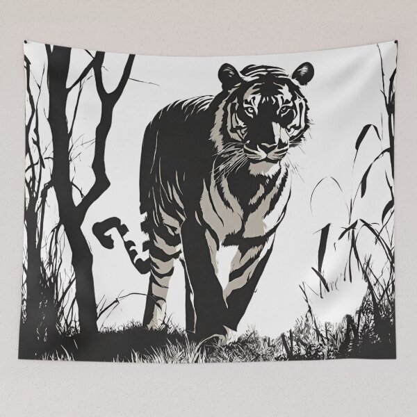 Item preview, Bengal tiger on the prowl designed and sold by Yeyishop.