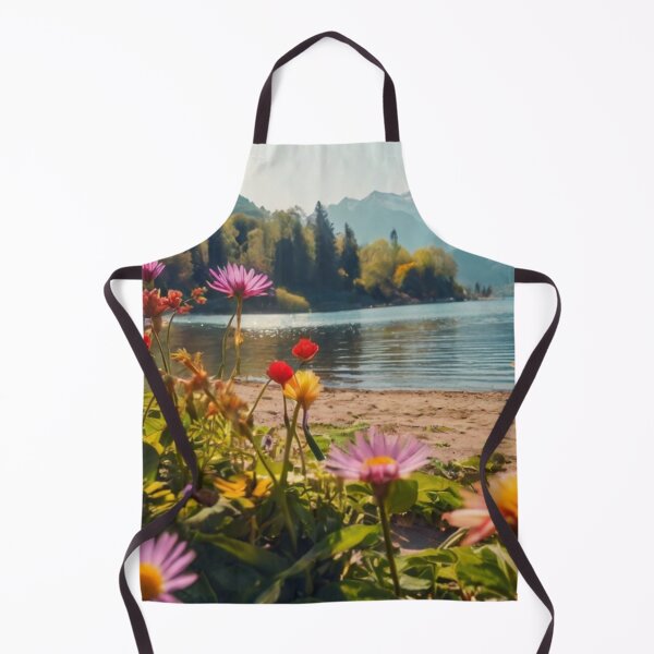 Item preview, Flower-Fringed Lakefront designed and sold by BlareBlare.
