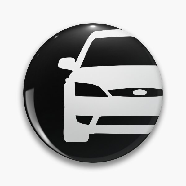 Item preview, Ford Mondeo Mk3 2003-2007 front squared white silhouette art designed and sold by EdimDesign.