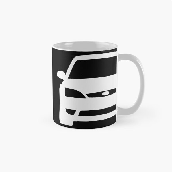 Item preview, Ford Mondeo Mk3 2003-2007 front squared white silhouette art designed and sold by EdimDesign.