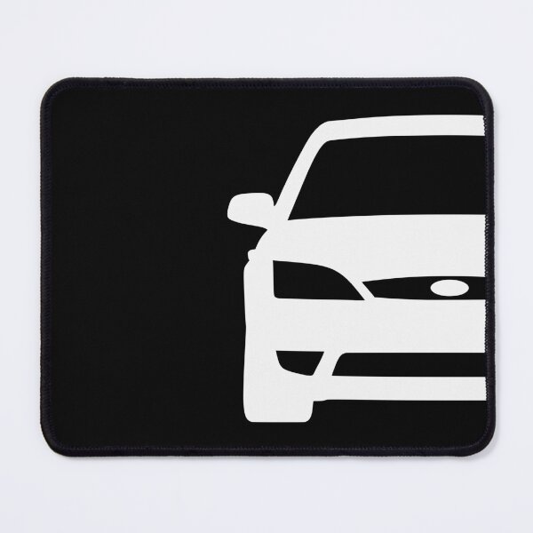 Item preview, Ford Mondeo Mk3 2003-2007 front squared white silhouette art designed and sold by EdimDesign.